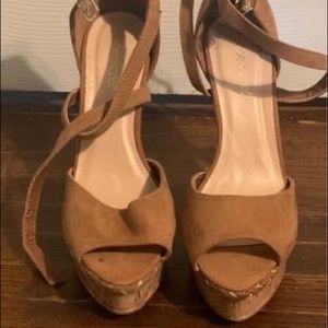 Beautiful brown open toed shoes